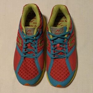 EUC Newton Gravity Athletic Running Tennis Shoes 9.5 Pink Blue Yellow 000213
